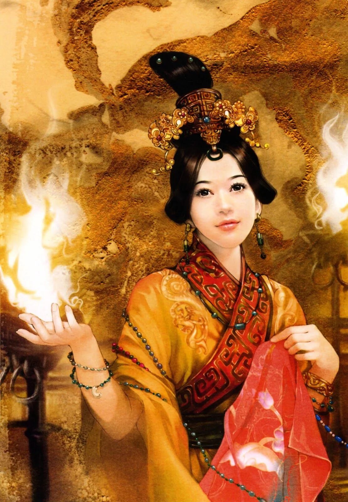 Художница дер Джен (der Jen).. Китайские красавицы. Красавицы древнего Китая. Китайские красавицы древности.