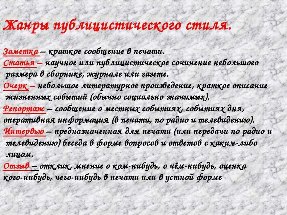 Жанры текстов бывают. Жанры публицистического стиля. Основные Жанры публицистического стиля. Жанры текста публицистического стиля. Жанры публицистических статей.