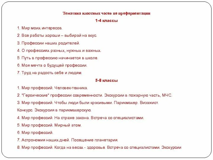 Темы классных часов 4 класс 4 четверть. Тематика классных часов. Темы классных часов. Темы классных часов по профориентации. Темы для классного часа.