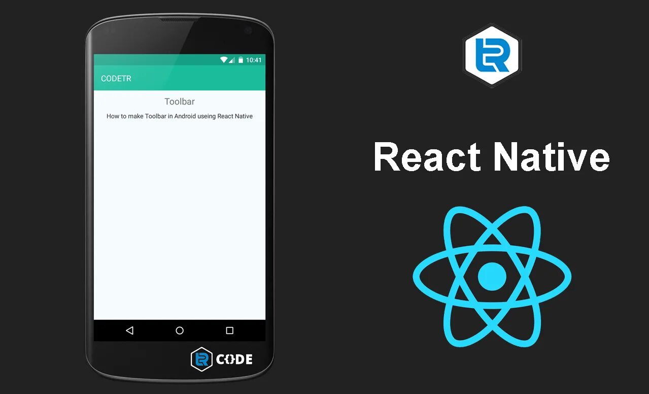 React native. Панель инструментов андроид. Тулбар React. Тулбар Android.