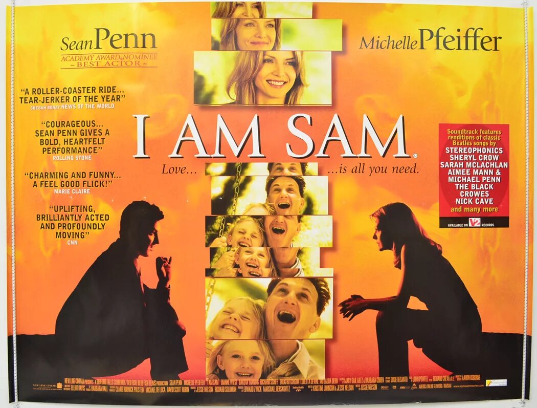 Постер сам. Я Сэм 2001. Я Сэм Постер. Я — Сэм (2001) Постер.