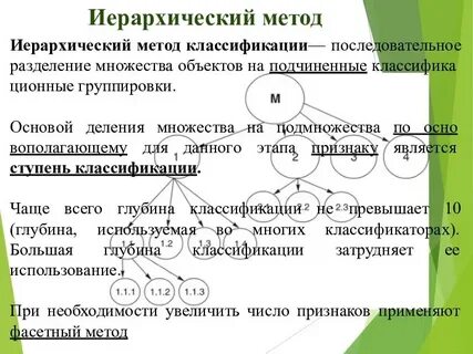 Недостатки иерархического метода