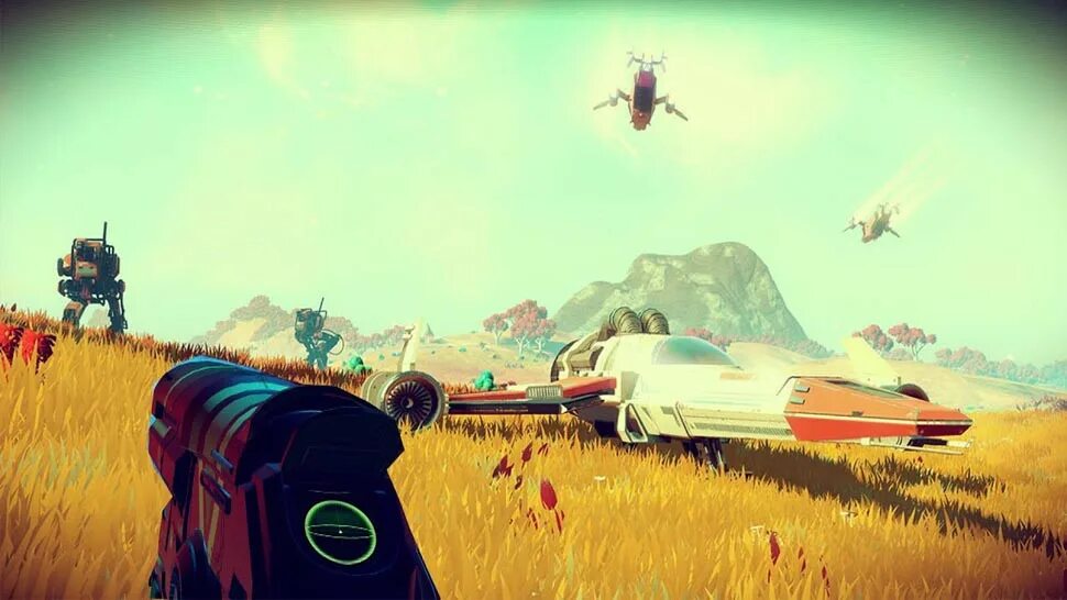 Пустынная планета no mans sky. Истребители no man sky. No mans sky постройки. No mans sky поселения. No mans sky машины.