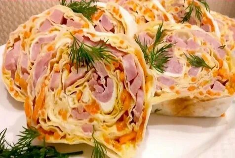 Лаваш с ветчиной и сыром рецепт