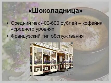 Рынок кофейни