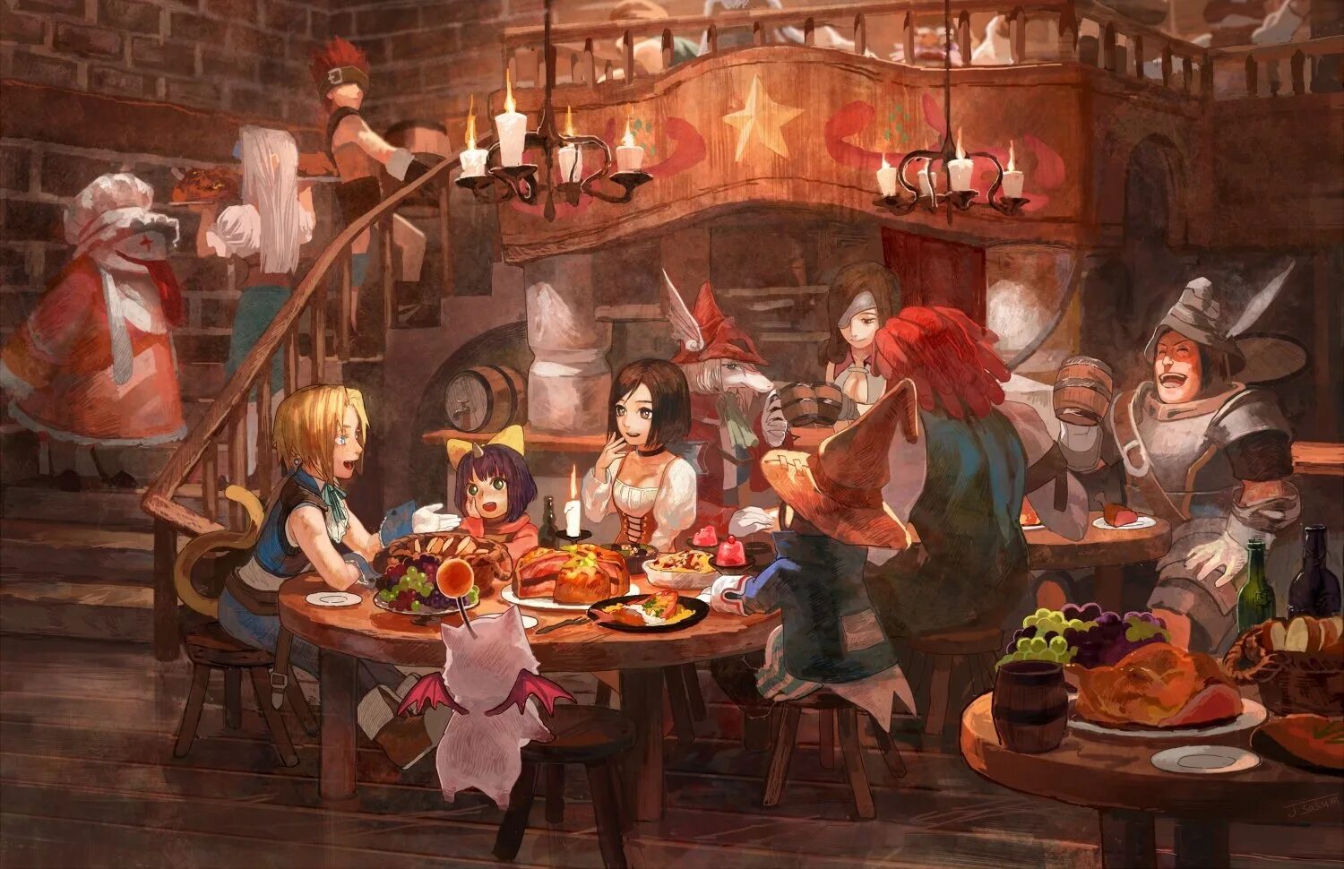 Ведьмак таверна арт. Таверна днд арт. Ведьмак трактир. Dungeons & dragons трактир. Silly tavern characters.