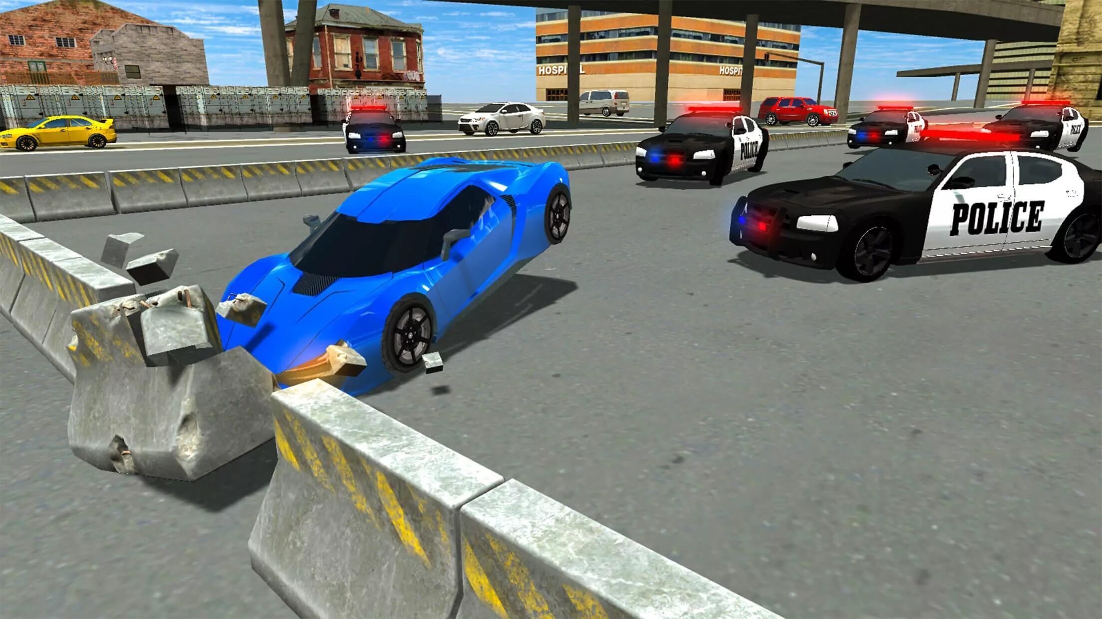 Chase simulator. Car chase simulator.