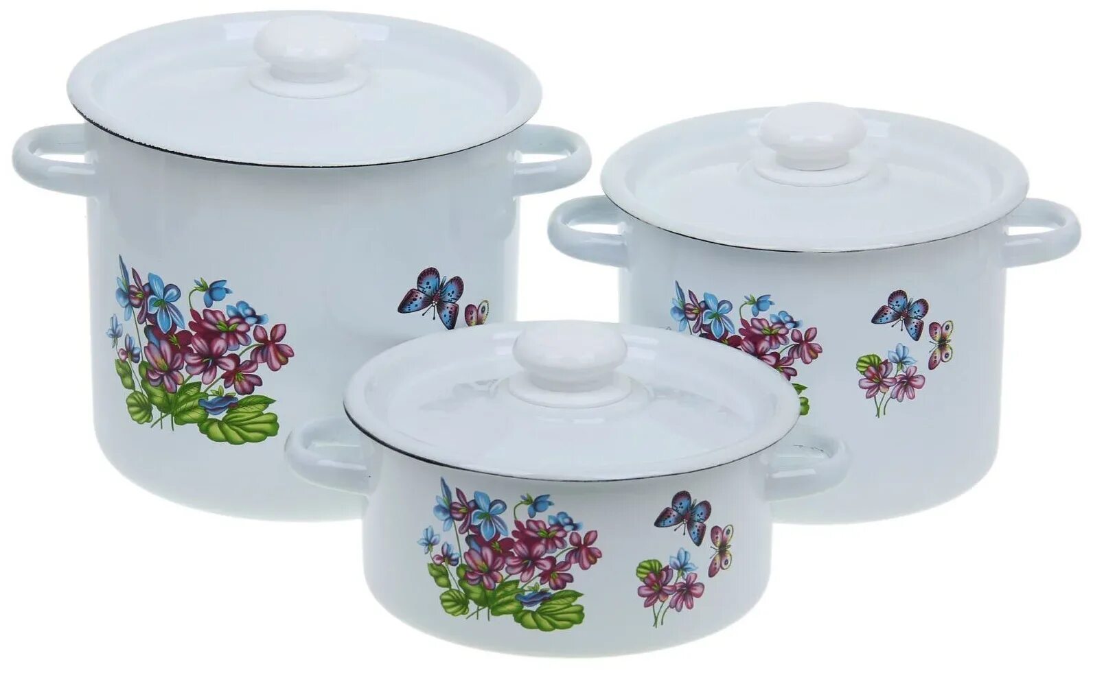 Набор кастрюль 3 предмета предмет. Кастрюля эмаль набор 4пр 111 крем сентябрь 1с111. Набор эмал 7 пр №25 клубника садов. Набор кастрюль 3 предмета предмет. Набор посуды эмаль с подсолнухами.