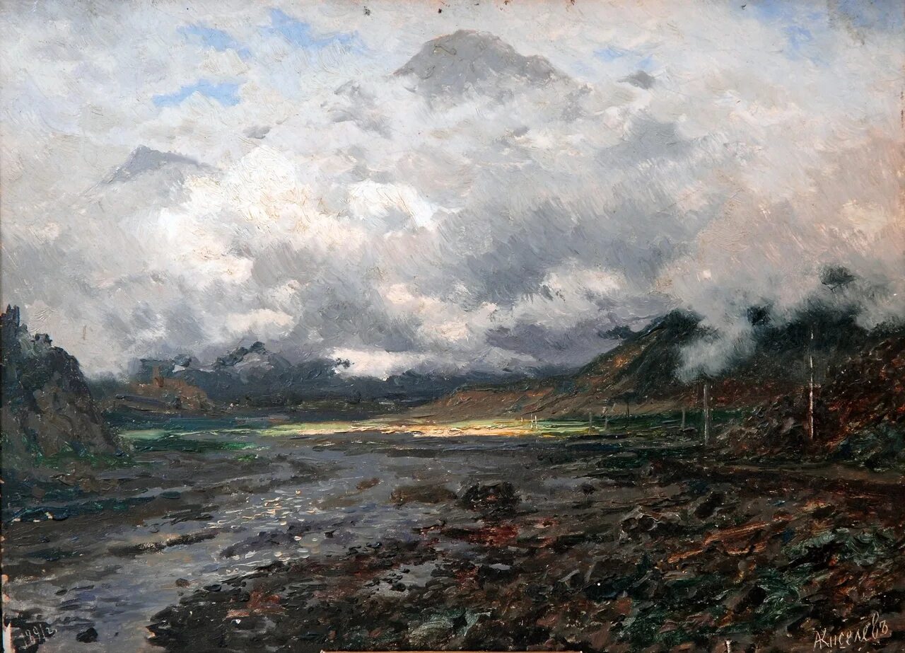 Художник был забыт. Александр александрович киселёв 1838 1911 художник. горная река 1894 киселев. а.а.киселев морской вид. киселев александр александрович горная река.
