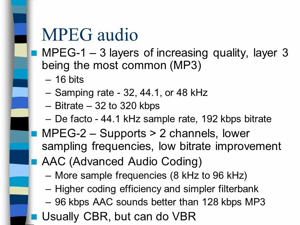 Формат mpeg 1. Формат mpeg 1