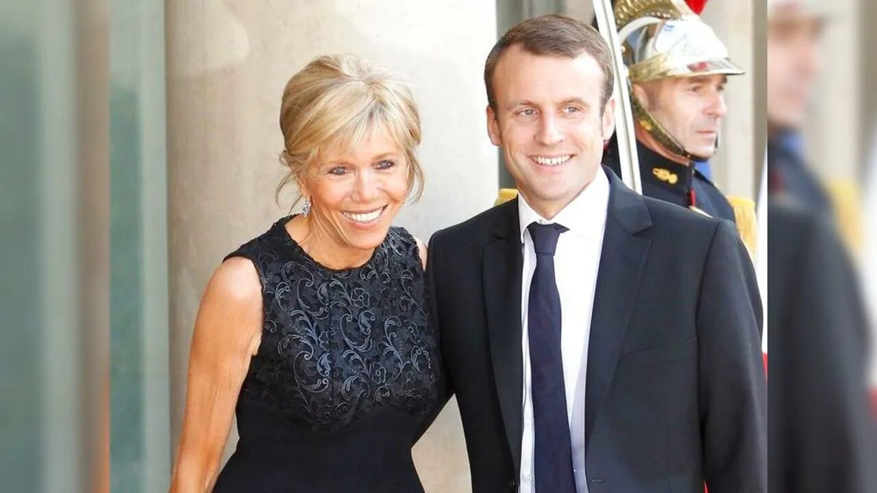 Сколько лет макрону и его жене сейчас. Жена президента Франции Макрона. Макрон Эммануэль с женой.