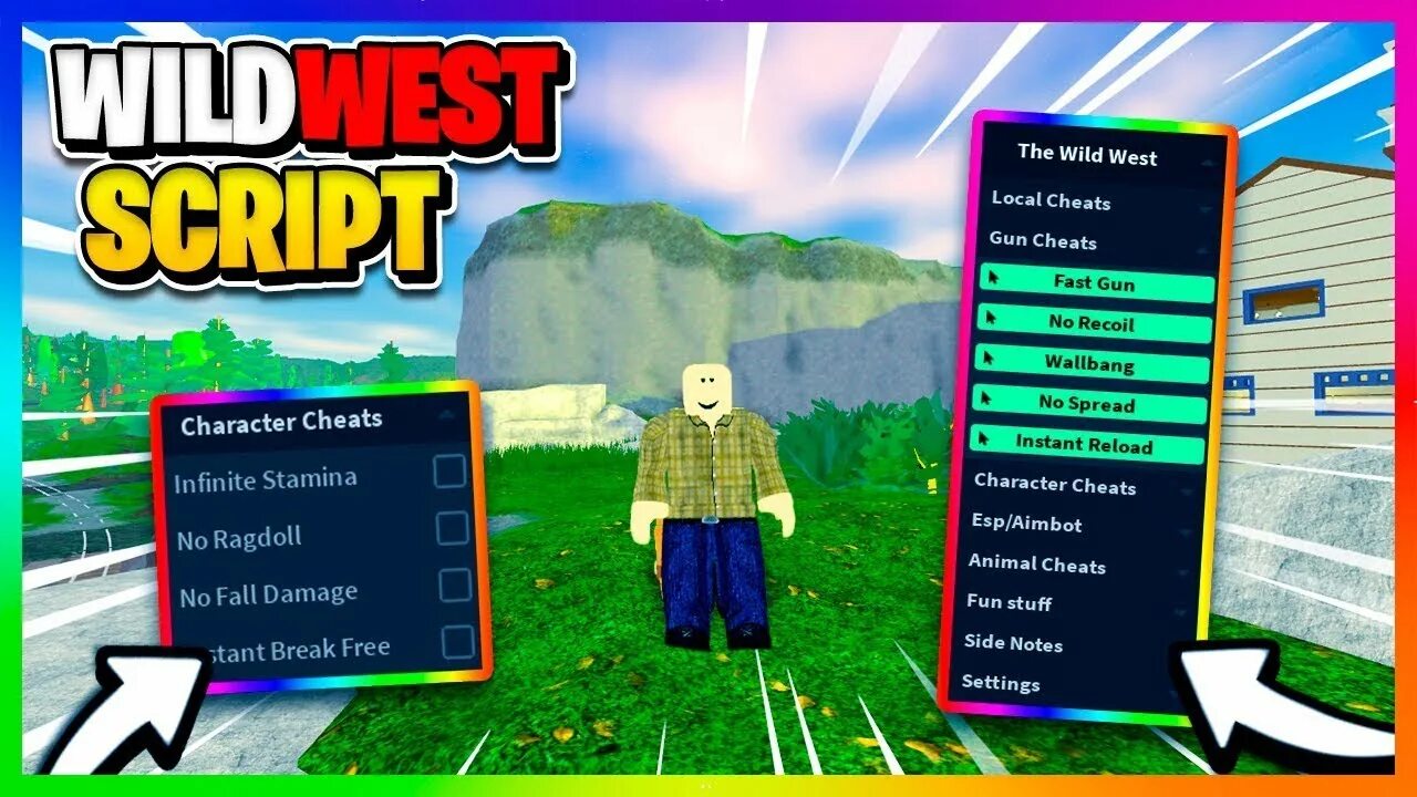 Мод меню скрипты. Скрипты на the wild west. хитбокс роблокс. the wild west script. roblox menu 2025.