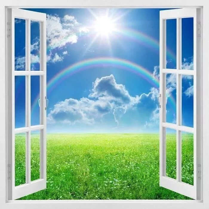 Sun open windows