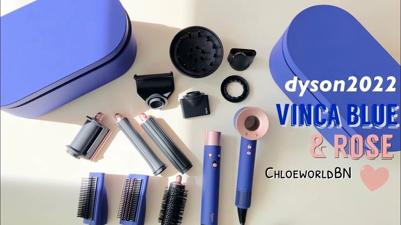 Dyson airwrap complete vinca blue. Фен Dyson Vinca Blue Blue. Dyson Supersonic Vinca Blue. Vinca Blue Rose Дайсон. Dyson Airwrap™ Multi-Styler complete long (Vinca Blue/Rosé).