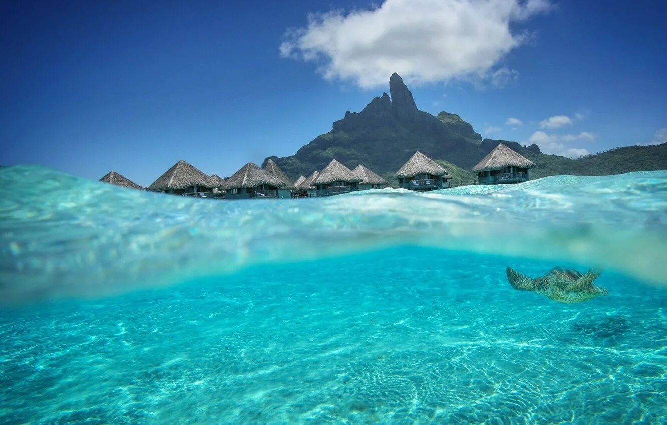 Island вода. Остров Бора-Бора (Bora-Bora). Бора Бора голубая Лагуна. Остров Бора Бора океан. Таити голубая Лагуна.