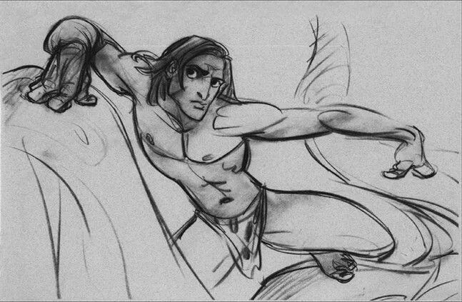 Рисунок 133. Glen Keane жена. Glen Keane спасатели. Голые Дисней Наброски\. Кин колиез тодмалоз Кин рисунки.