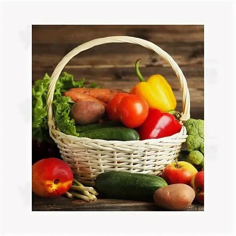 Подписать фото с овощами Basket healthy food rustic Images, Stock Photos & Vectors Shutterstock