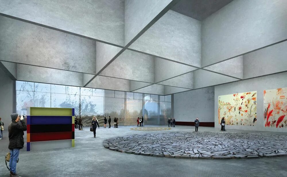 Центр современного искусства проект Libeskind designs white concrete museum for Lithuanian art Art center, Museum of