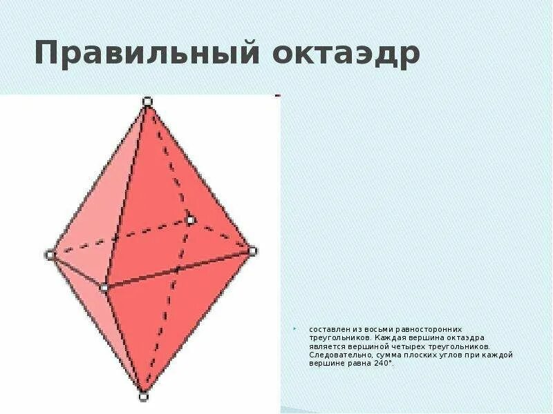 Октаэдр является. Сумма плоских углов при вершине октаэдра. Оси симметрии октаэдра. Элементы симметрии октаэдра. Октаэдр чертеж.