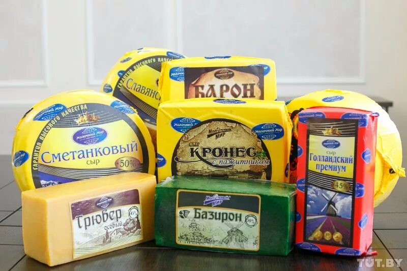 Сыр Российский 50% круг оптом со склада в Москве. - Сыр твердый, полутвердый, мя