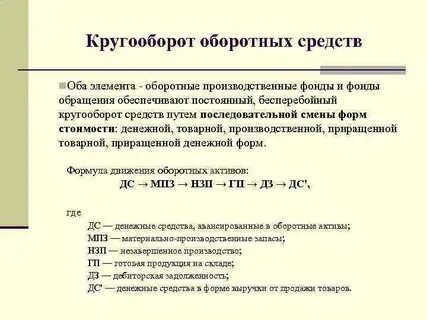 Анализ оборотного фонда