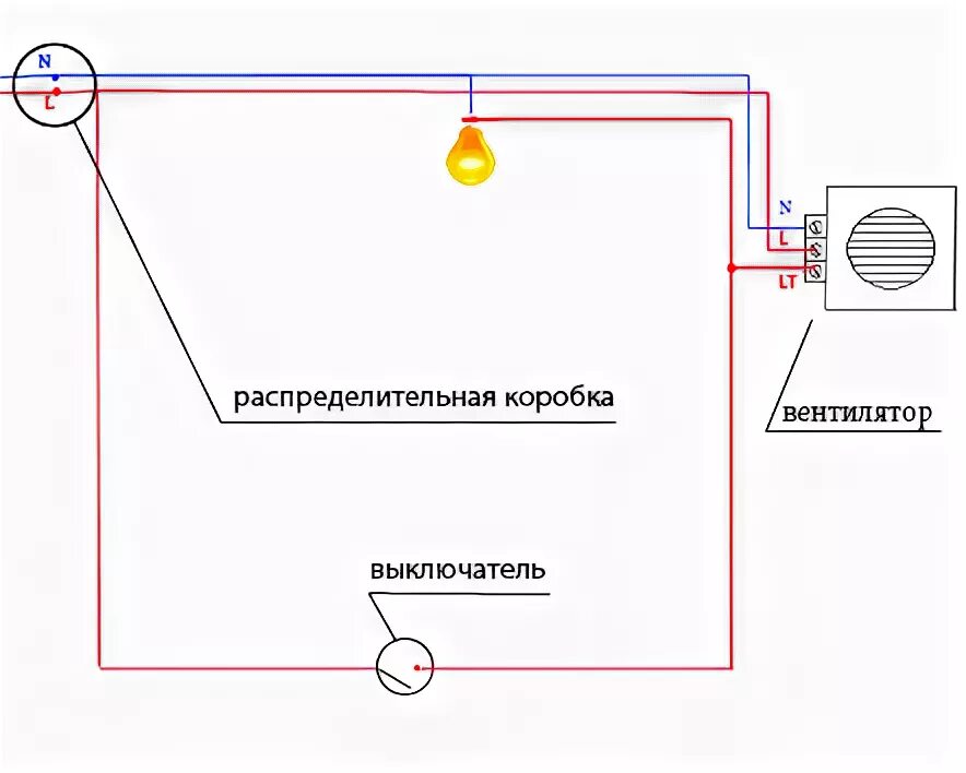 Как подключить вытяжку к свету