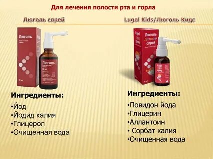 Чем можно брызгать горло ребенку