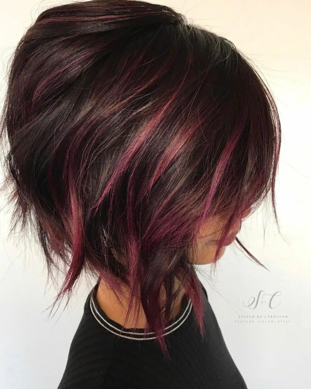 Hair 1 Purple hair, Short purple hair, Short hair styles