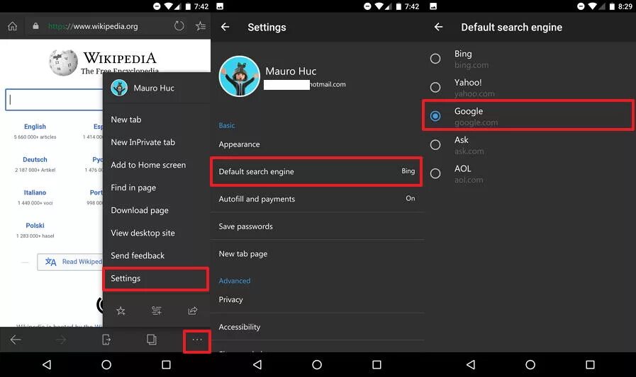 Заблокировать андроид google. Edge браузер андроид. edge android кастомизация. microsoft edge interface. edge to edge override.