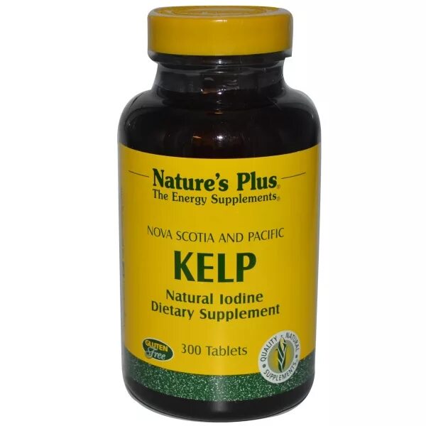 Йод добавка. Kelp nature's Plus. Nature's Plus Kelp 300 MG/150 MCG Iodine Tab 300. Kelp IHERB 300 таб. Йод Kelp natures.