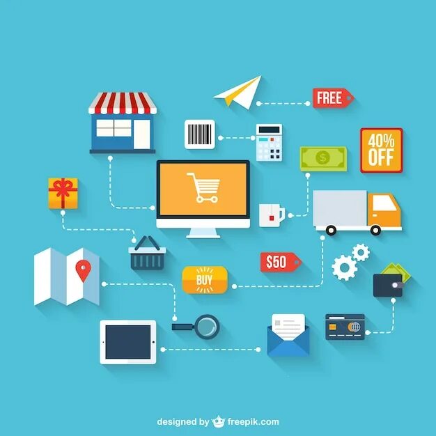 Интернет магазин вектор