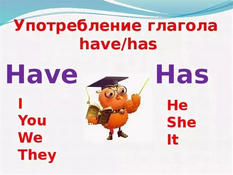 He didn t has or have. Глагол have has в английском. Have has правило 3 класс. Глагол иметь в английском языке таблица для детей. Глагол ту хэв в английском языке таблица для детей 3 класса.