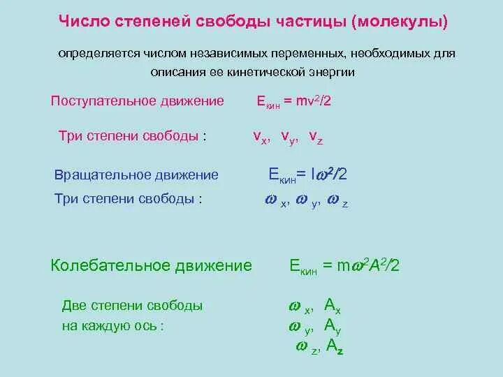 Число степеней свободы двухатомной молекулы равно. Формула общего числа степеней свободы молекулы. как определить число степеней свободы. число степеней свободы формула физика. как определить количество степеней свободы газа.