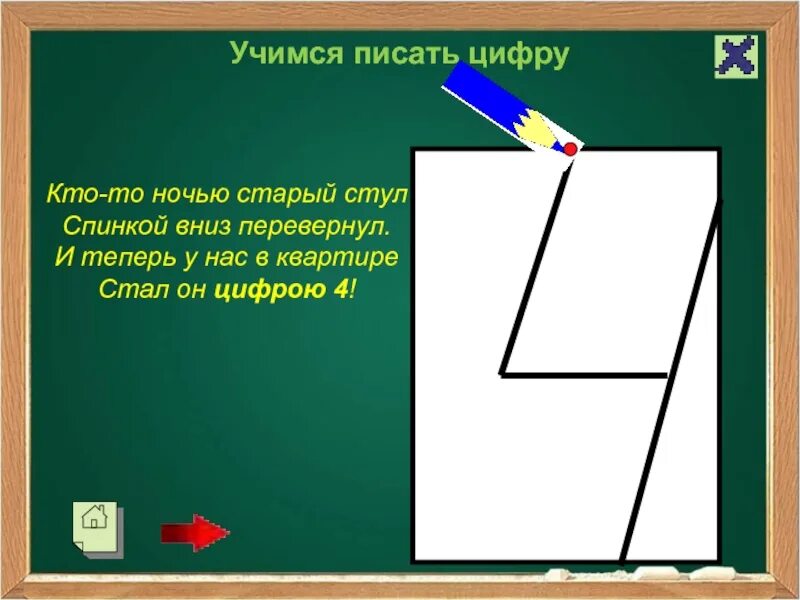 Кто написал цифры. Написание цифры 4. Письмо цифры 4. Как правильно написать цифру 4. Алгоритм написания цифры 4.