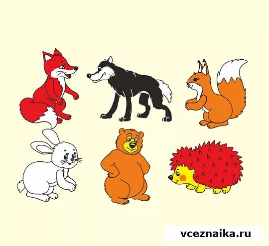 Медведь волк еж