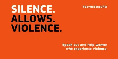 Speak out against