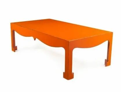 A orange table