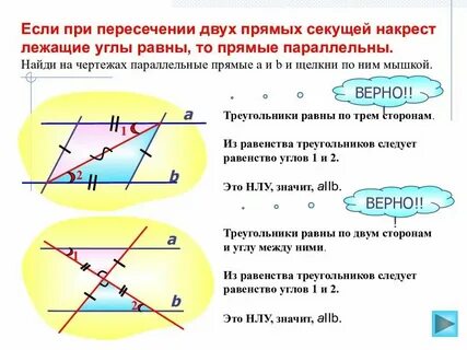Углы пересечения сторон двух прямых углов