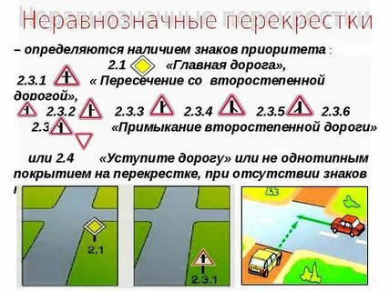 Как определить равнозначный перекресток