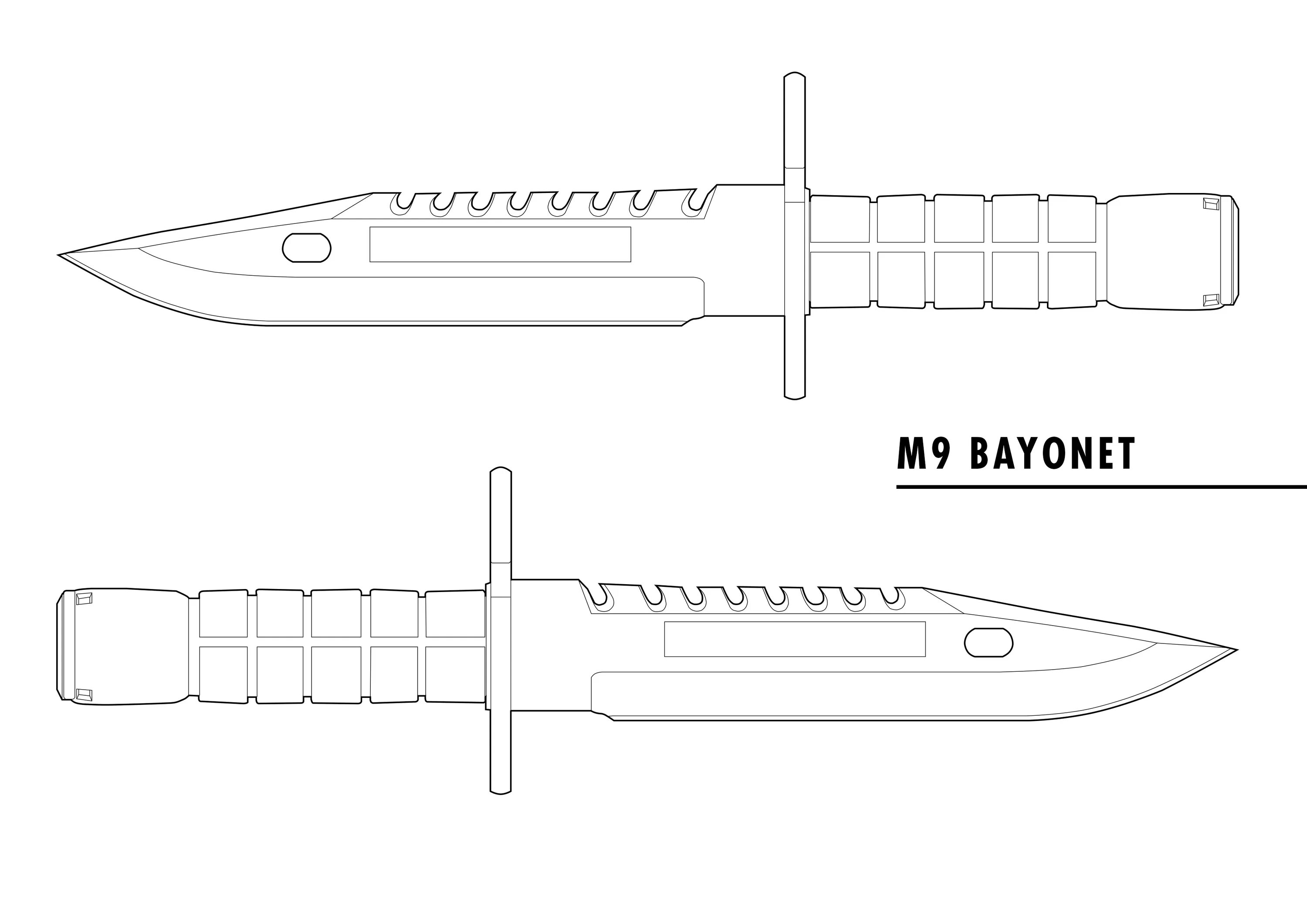 Легкие ножи standoff 2. Нож м9 байонет из стандофф. М9 байонет чертеж. Нож м9 байонет чертеж. М 9 байонет нож стандофф 2.