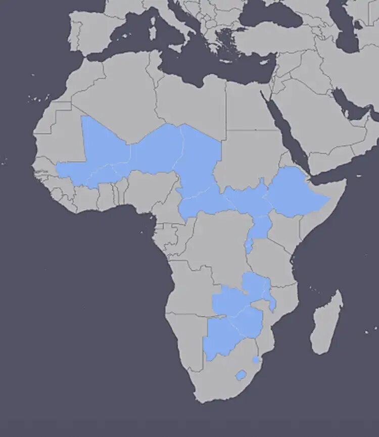 Примеры стран не имеющих выхода к морю. Внутриконтинентальные Африки. Внутриконтинентальные страны Африки. Государства Африки не имеющие выхода к морю. Внутриконтинентальные страны Африки на карте.