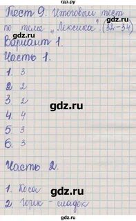 Тест 9 вариант 1