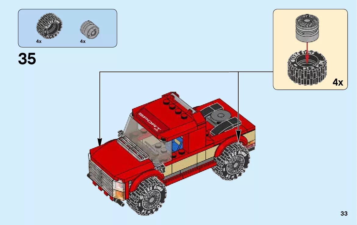 Сборки сити. LEGO схемы сборки джип. LEGO instructions пикап. Лего джип пикап 60060. Лего внедорожник Сити инструкция УАЗ.