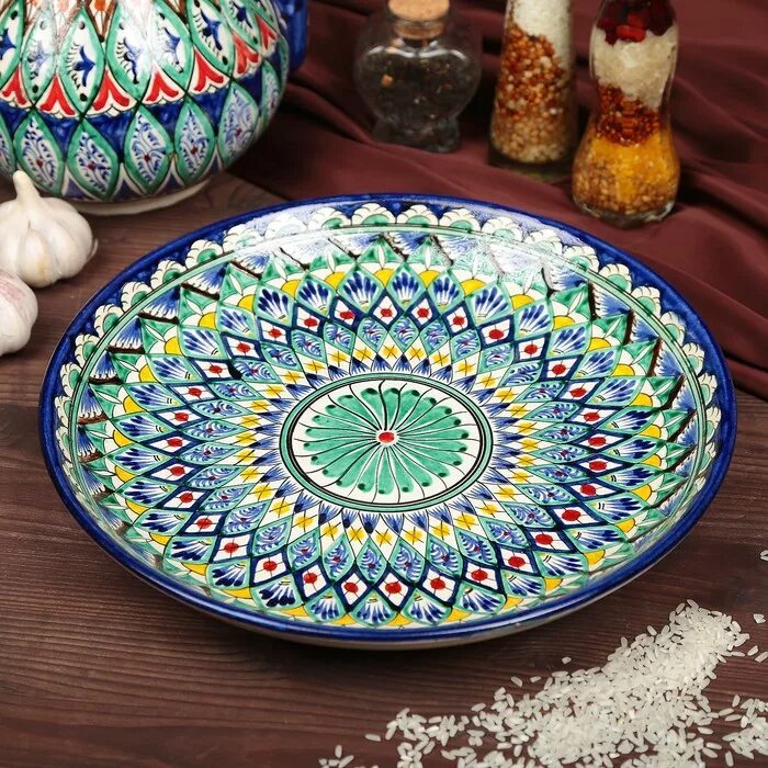 Фарфор, деколь). Блюдо керамика для заливного с крышкой. Узбекская посуда риштанская керамика. Ляган кобальт zth1794 24k. Нестандартные тарелки.