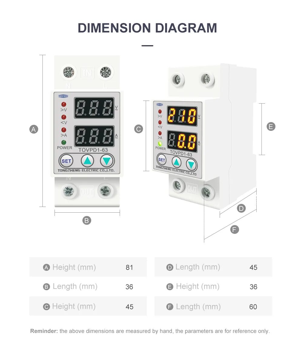 Реле контроля напряжения tomzn tovpd1 40 ec Protector Tension Monofasico 63a Din Digital Voltimetro Amperimetro KWH YouTub