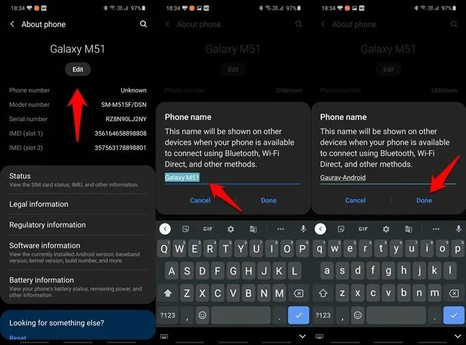 Android device names. Изменить имя в блютуз самсунг.