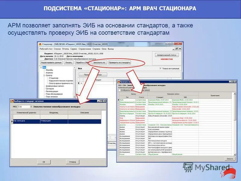 Арм под. Автоматизированное рабочее место врача база данных. Автоматизация рабочего места врача. АРМ врача стационара. Стационар программа.