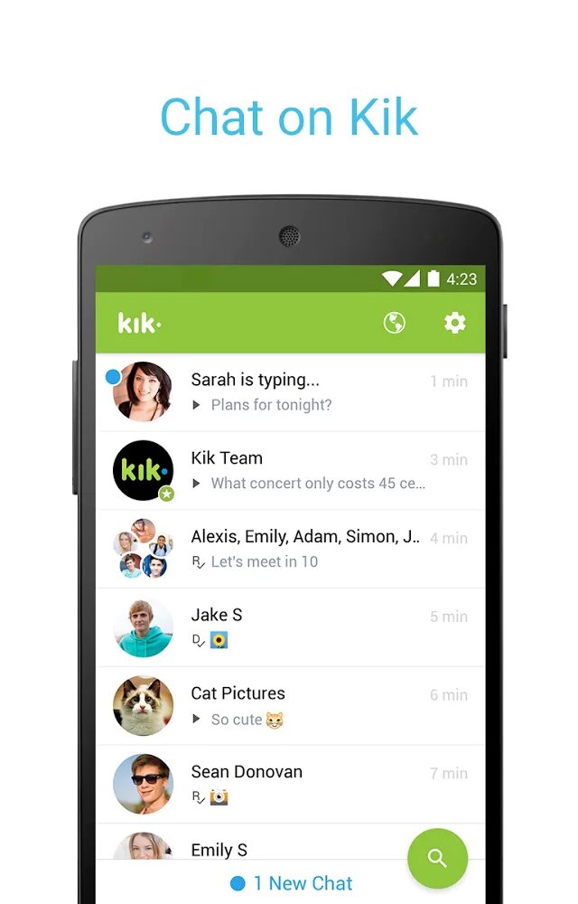 Kik. Программа kik. Kik Messenger.