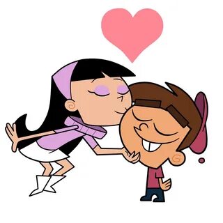 The Fairly OddParents - Trixie Kissing Timmy by Terrance-Hearts-Art on Devi...