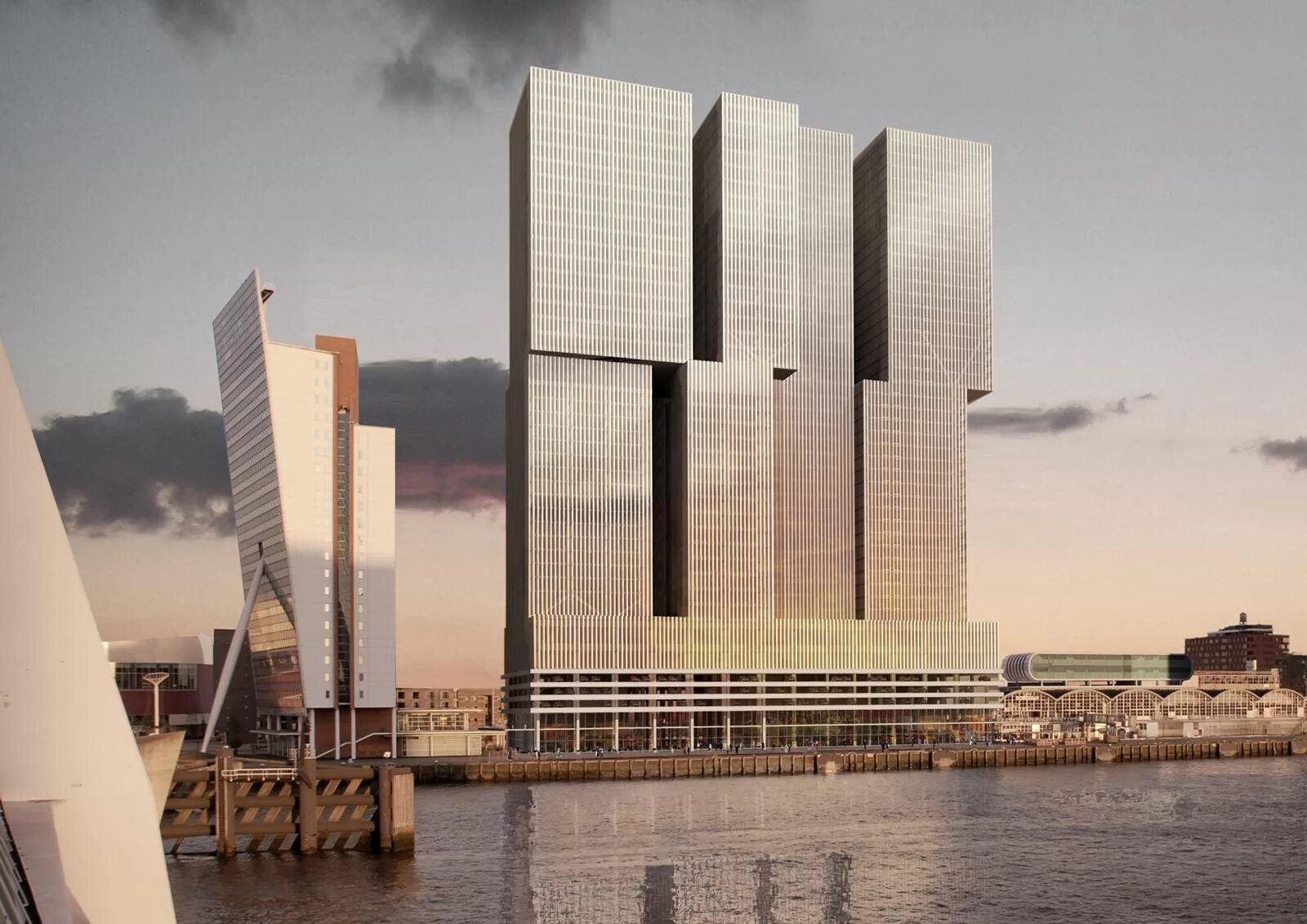 Архи большой. Рем колхас роттердам. de rotterdam рем колхас. рем колхас здания. голландский архитектор рем колхас.